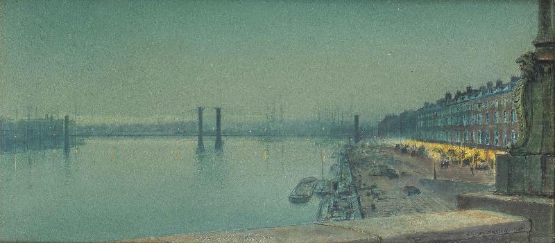 Quai de Paris Rouen, John Atkinson Grimshaw